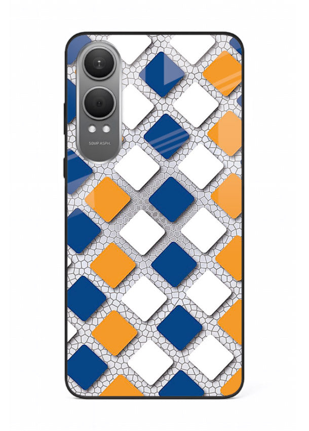 Diamond Tile Pattern geometric diamond pattern OnePlus Nord CE4 Lite glass back cover