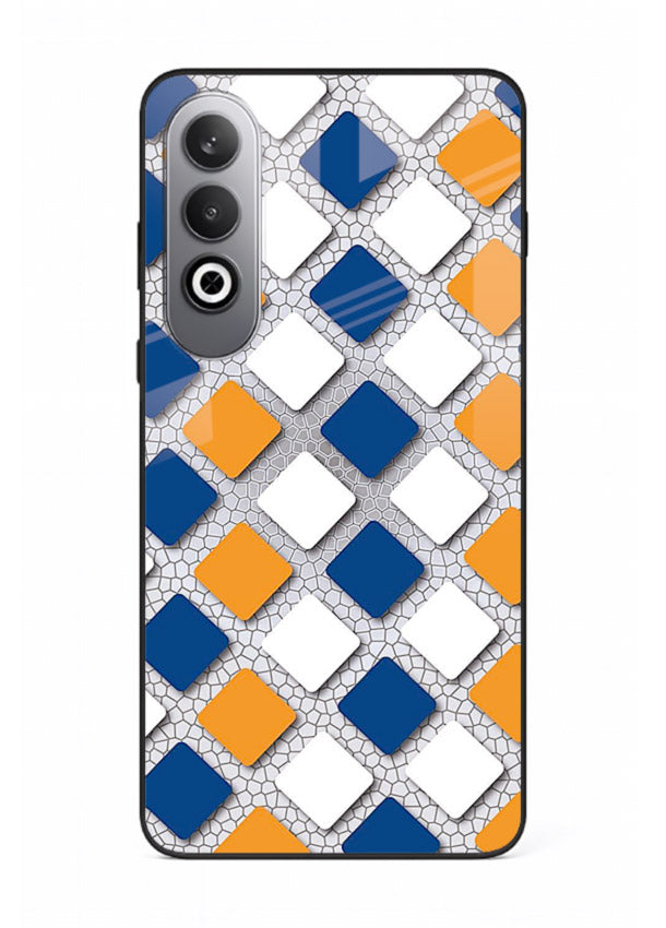 Diamond Tile Pattern geometric diamond pattern OnePlus Nord CE4 glass back cover