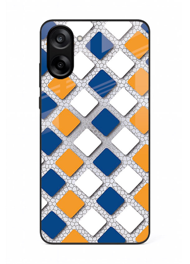 Diamond Tile Pattern geometric diamond pattern OnePlus Nord CE5 glass back cover