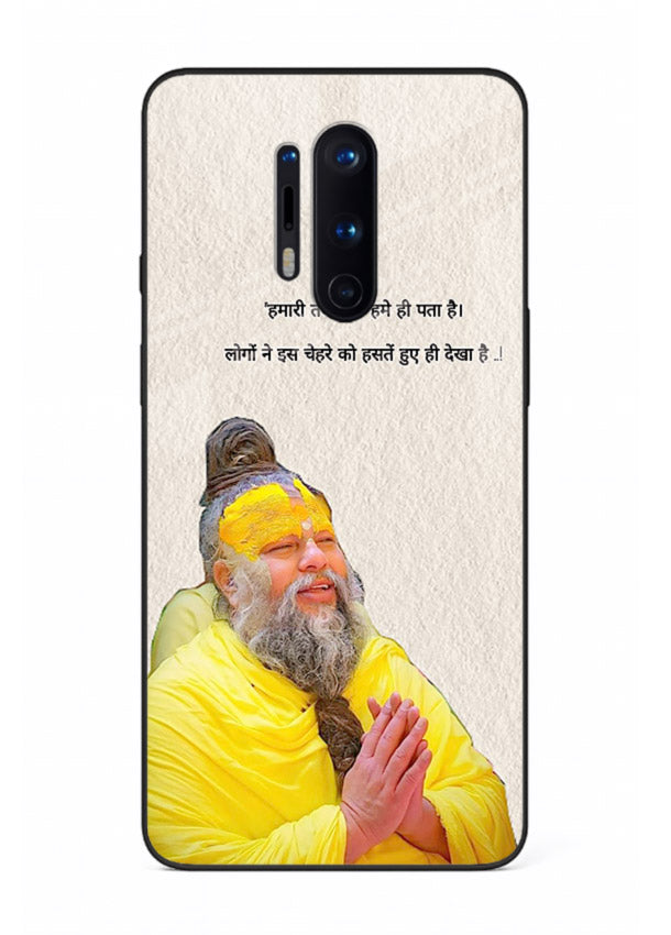 Spiritual portrait artwork printed on premium tempered glass OnePlus 8 Pro back cover