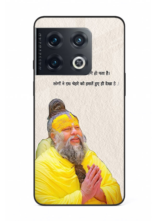 Spiritual portrait artwork printed on premium tempered glass OnePlus 10 Pro back cover