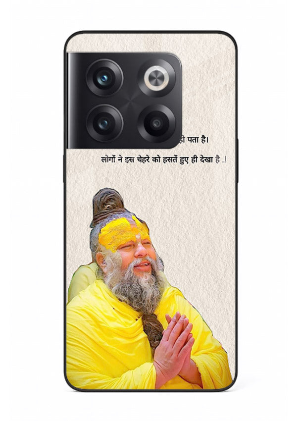 Spiritual portrait artwork printed on premium tempered glass OnePlus 10T back cover