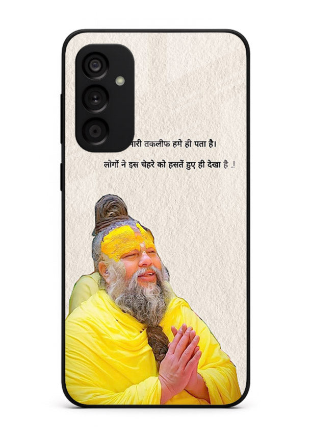 Spiritual portrait artwork printed on premium tempered glass Samsung M13 4G back cover