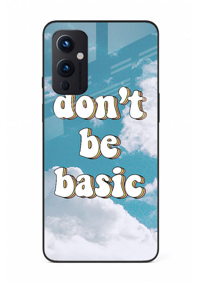 Dont Be Basic Clouds pastel quote artwork OnePlus 9 Pro glass back cover