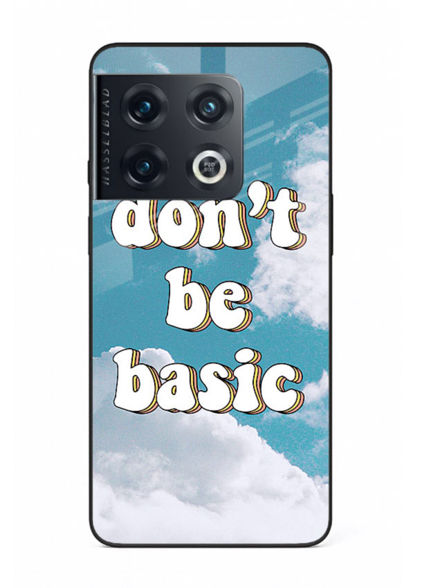 Dont Be Basic Clouds pastel quote artwork OnePlus 10 Pro glass back cover