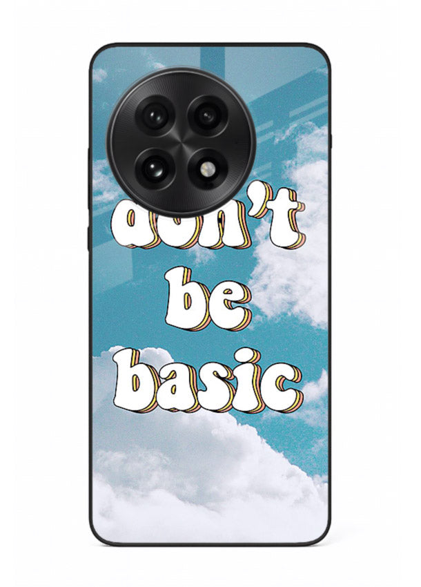 Dont Be Basic Clouds pastel quote artwork OnePlus 13 glass back cover