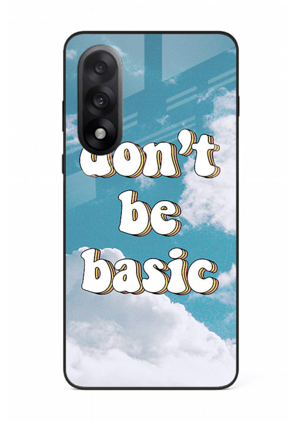 Dont Be Basic Clouds pastel quote artwork OnePlus Nord 5 glass back cover