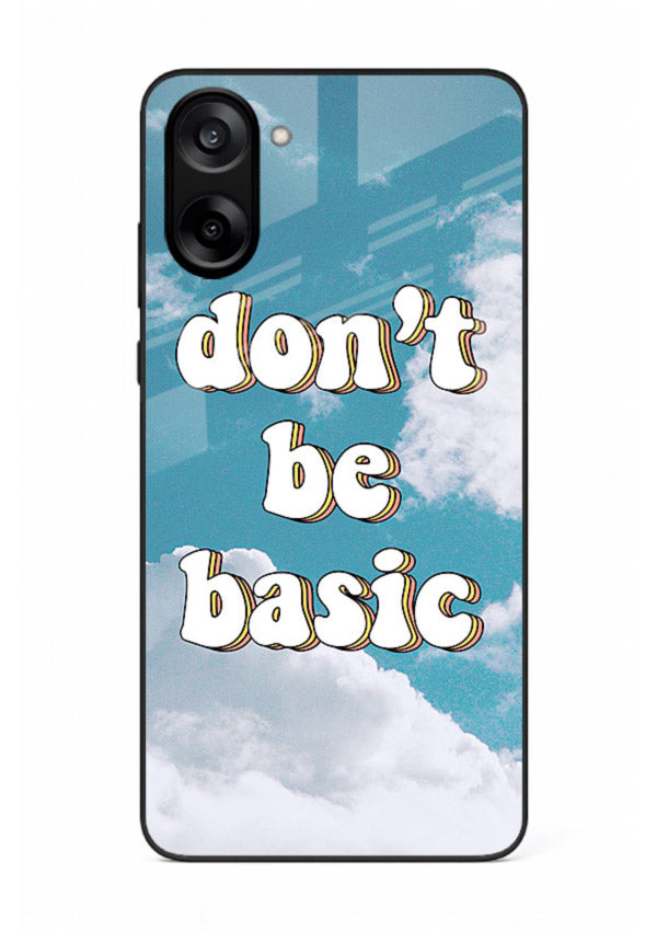 Dont Be Basic Clouds pastel quote artwork OnePlus Nord CE5 glass back cover