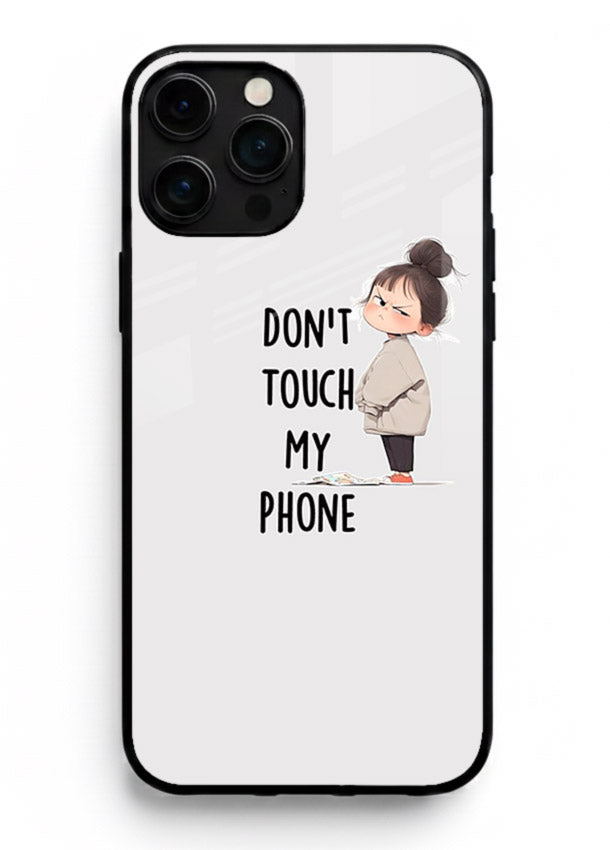 Dont Touch Phone Glass Case iPhone 12 Pro Max