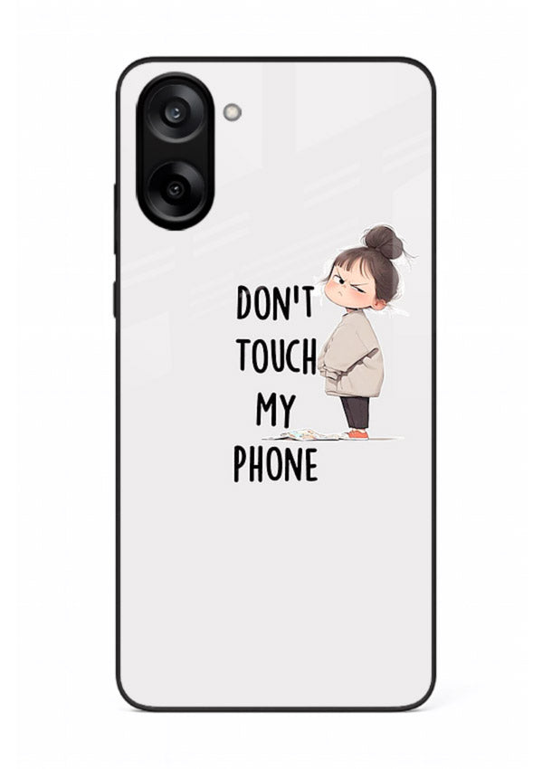 Donâ€™t Touch Phone bold typography artwork OnePlus Nord CE5 glass back cover