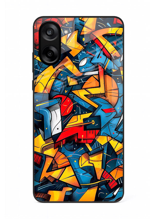 Electric Chaos Pattern colorful chaotic pattern OnePlus Nord CE5 glass back cover