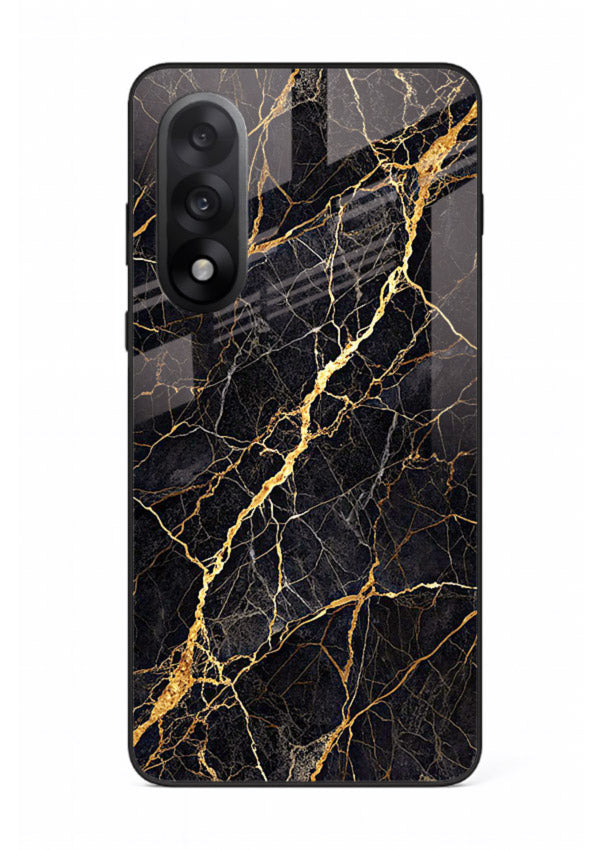 Emerald Gold River OnePlus Nord 5 glass back cover with emerald marble and gold river veins