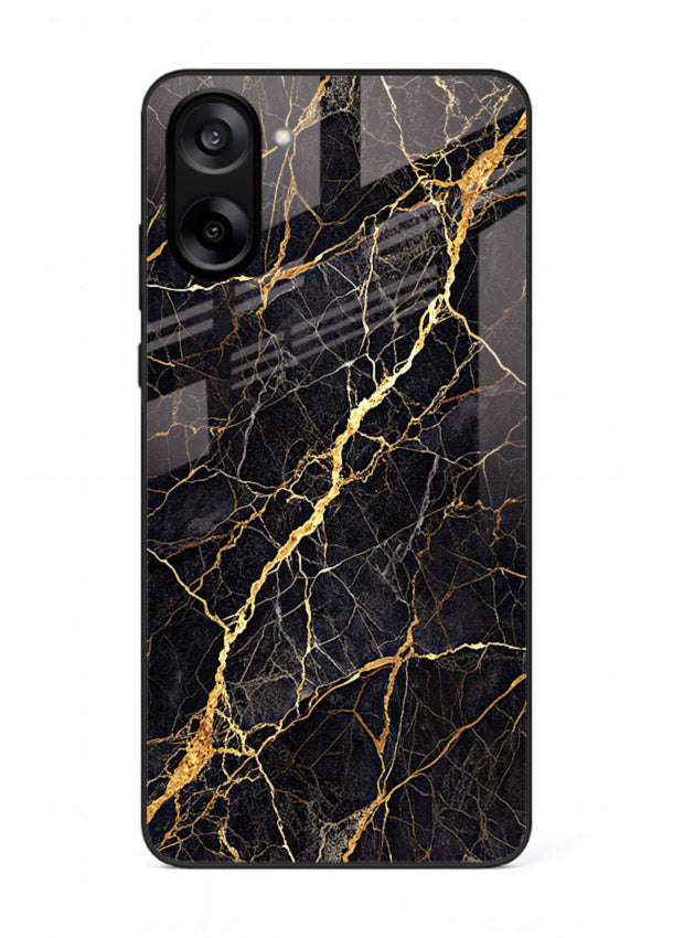 Emerald Gold River OnePlus Nord CE5 glass back cover with emerald marble and gold river veins