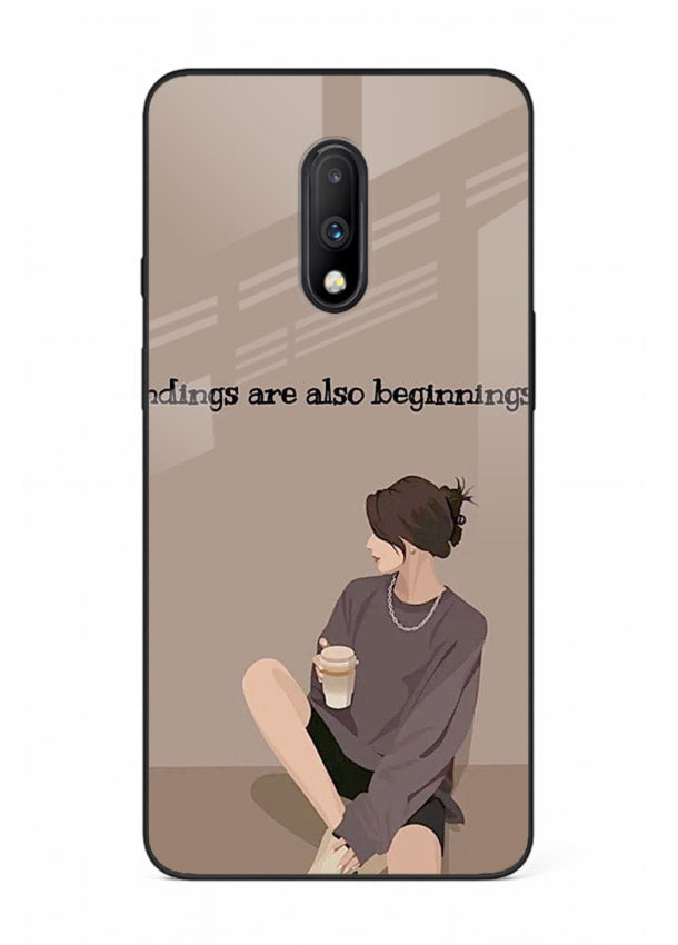 Ending Beginnings Boy aesthetic artwork OnePlus 7 glass back cover