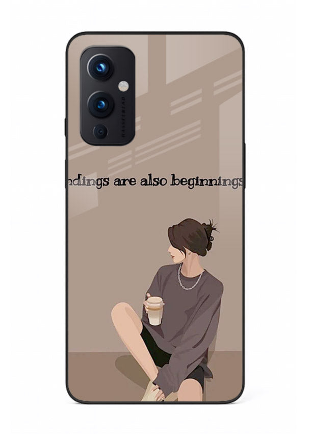 Ending Beginnings Boy aesthetic artwork OnePlus 9 Pro glass back cover