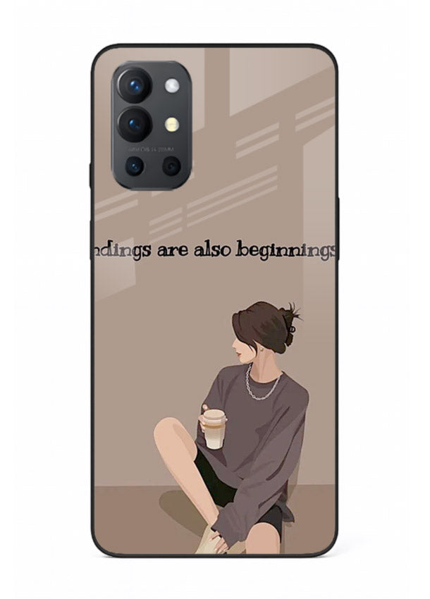 Ending Beginnings Boy aesthetic artwork OnePlus 9R glass back cover