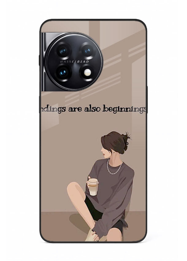 Ending Beginnings Boy aesthetic artwork OnePlus 11R glass back cover