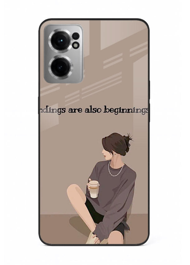 Ending Beginnings Boy aesthetic artwork OnePlus Nord CE2 5G glass back cover