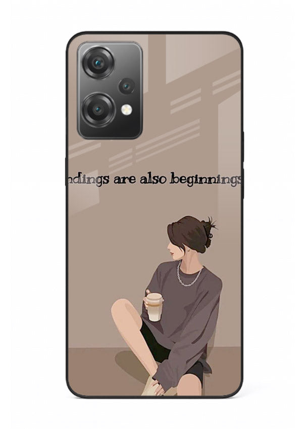 Ending Beginnings Boy aesthetic artwork OnePlus Nord CE2 Lite 5G glass back cover