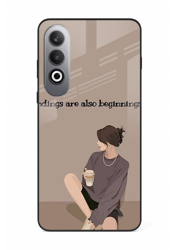 Ending Beginnings Boy aesthetic artwork OnePlus Nord CE4 glass back cover