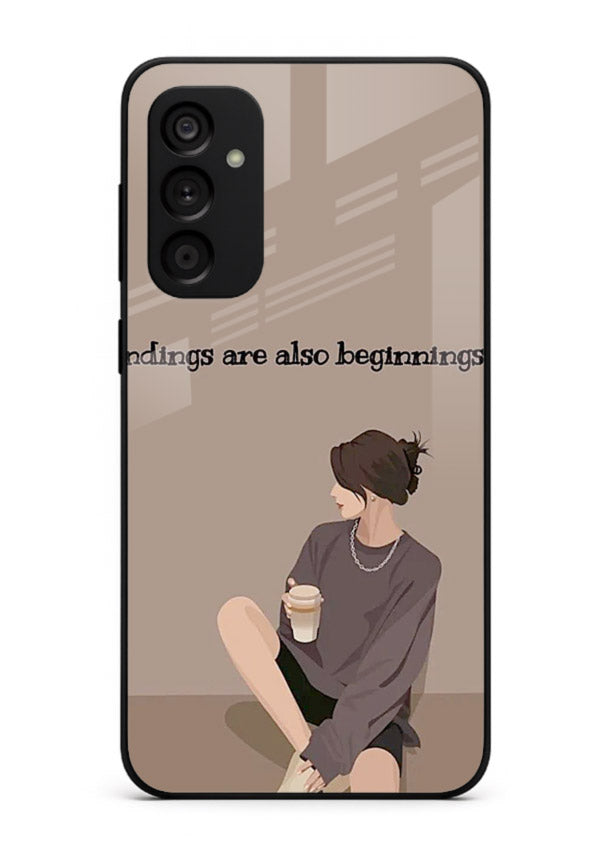 Ending Beginnings Boy aesthetic artwork Samsung F23 5G glass back cover