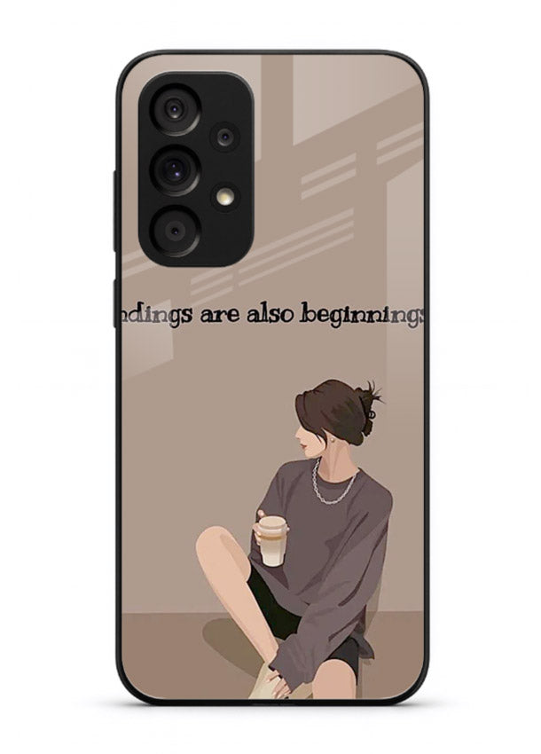Ending Beginnings Boy aesthetic artwork Samsung M32 5G glass back cover