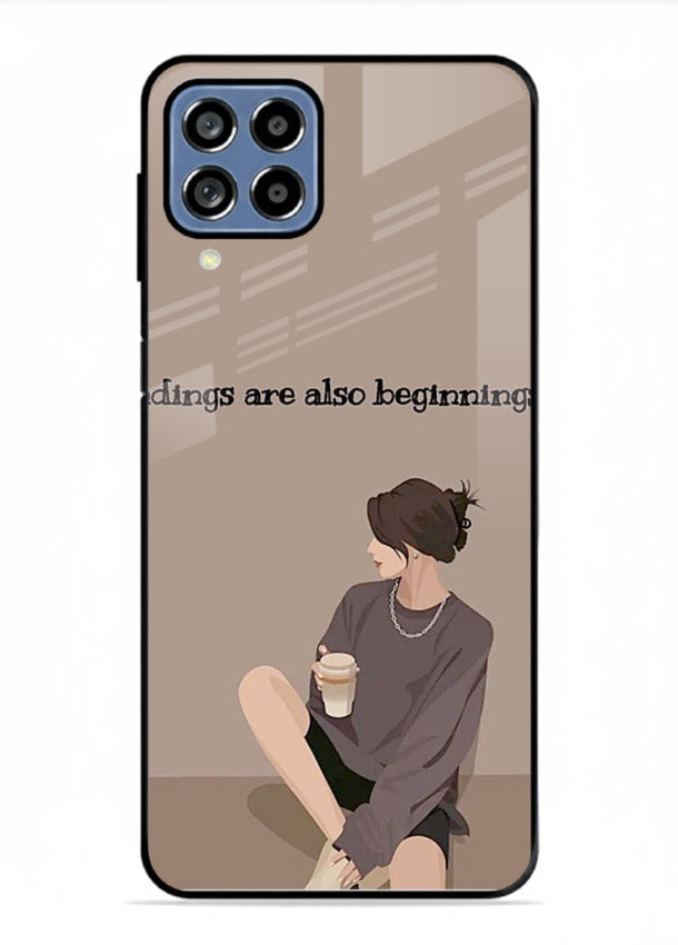 Ending Beginnings Boy aesthetic artwork Samsung M53 5G glass back cover