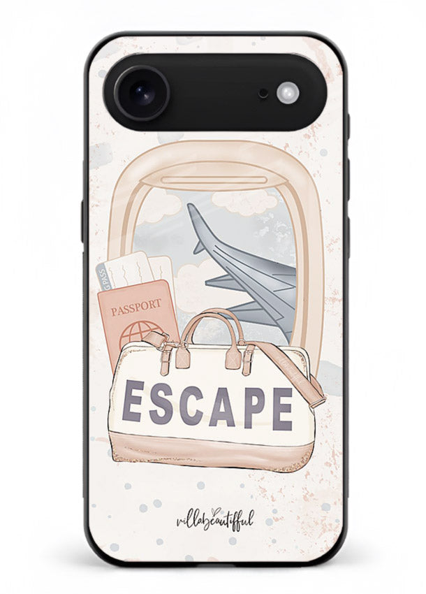 Escape Travel Bag minimal artwork iphone 18 air glass back cover