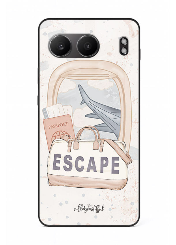 Escape Travel Bag minimal artwork OnePlus Nord 4 glass back cover