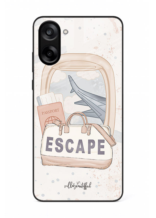 Escape Travel Bag minimal artwork OnePlus Nord CE5 glass back cover