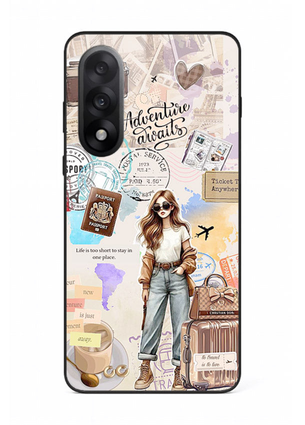 Fashion Travel Collage stylish artwork OnePlus Nord 5 glass back cover