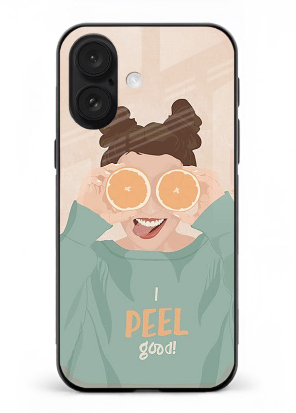 Feel Good Hoodie soft aesthetic artwork iphone 17 glass back cover