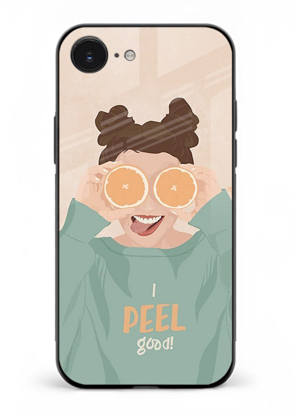 Feel Good Hoodie soft aesthetic artwork iphone 16e glass back cover