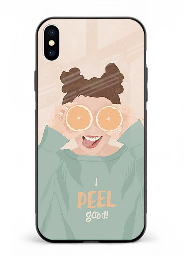 Feel Good Hoodie soft aesthetic artwork iphone xs max glass back cover