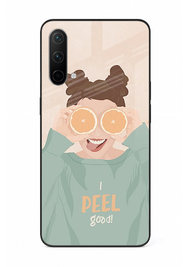 Feel Good Hoodie soft aesthetic artwork OnePlus Nord CE 5G glass back cover