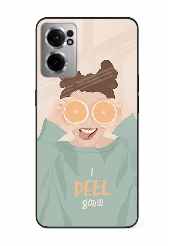 Feel Good Hoodie soft aesthetic artwork OnePlus Nord CE2 5G glass back cover
