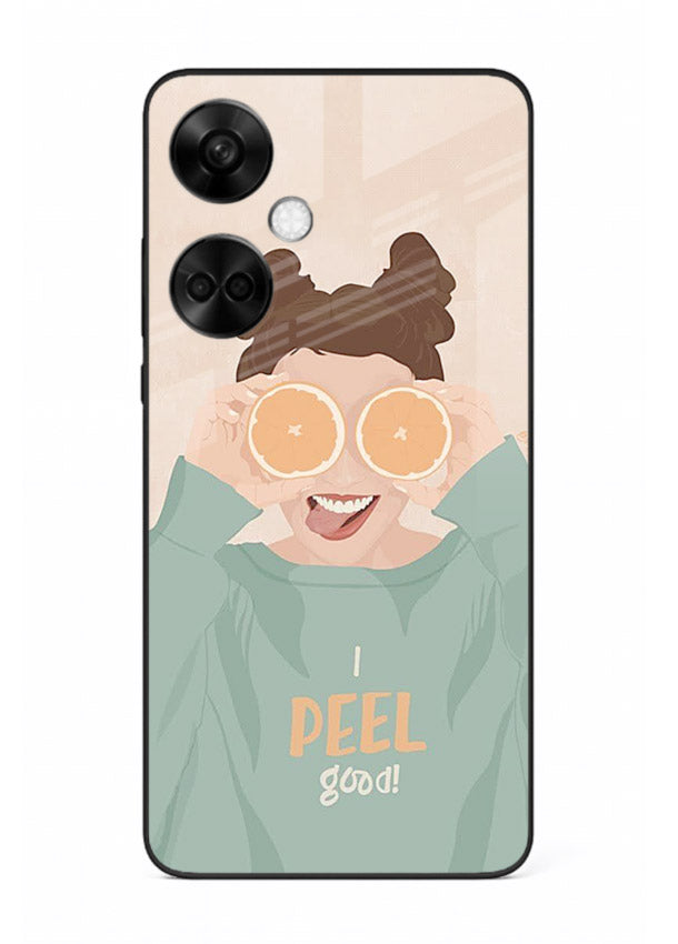 Feel Good Hoodie soft aesthetic artwork OnePlus Nord CE3 glass back cover