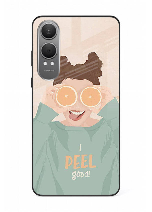 Feel Good Hoodie soft aesthetic artwork OnePlus Nord CE4 Lite glass back cover