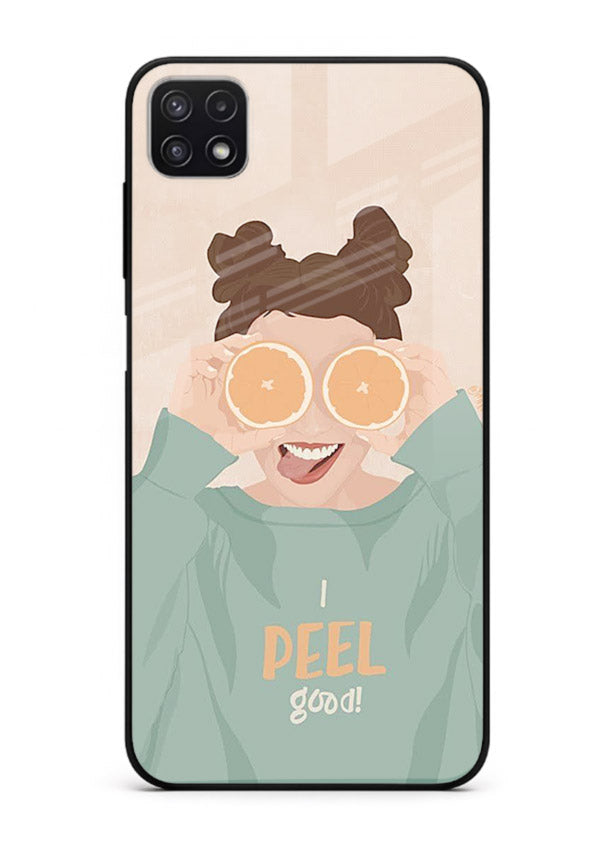 Feel Good Hoodie soft aesthetic artwork Samsung F42 5G glass back cover