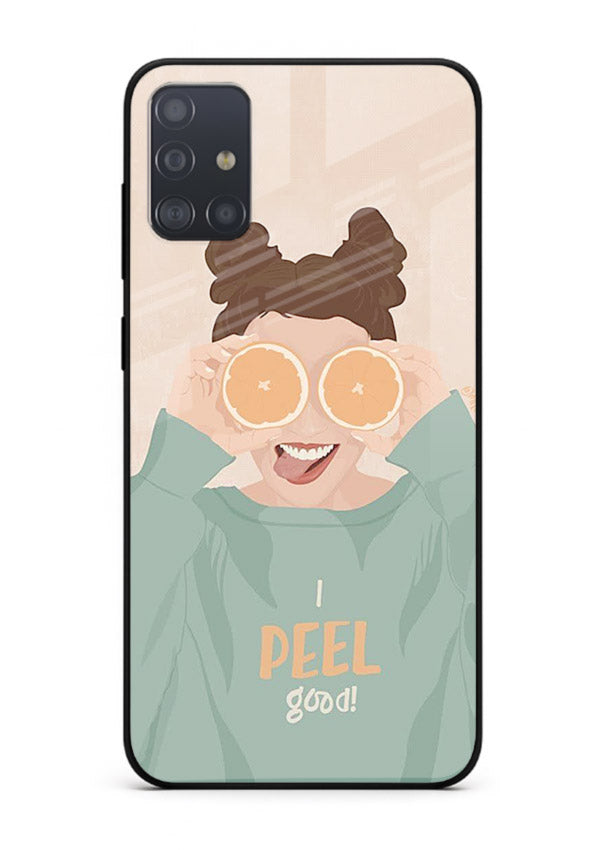 Feel Good Hoodie soft aesthetic artwork Samsung A51 glass back cover
