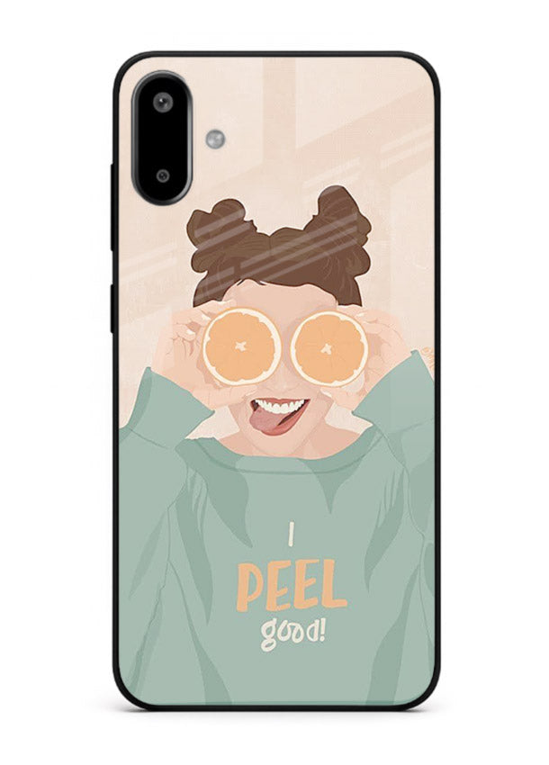 Feel Good Hoodie soft aesthetic artwork Samsung F06 5G glass back cover