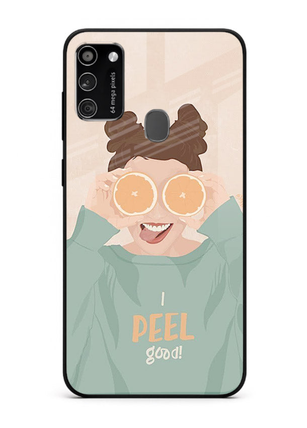 Feel Good Hoodie soft aesthetic artwork Samsung M30s glass back cover