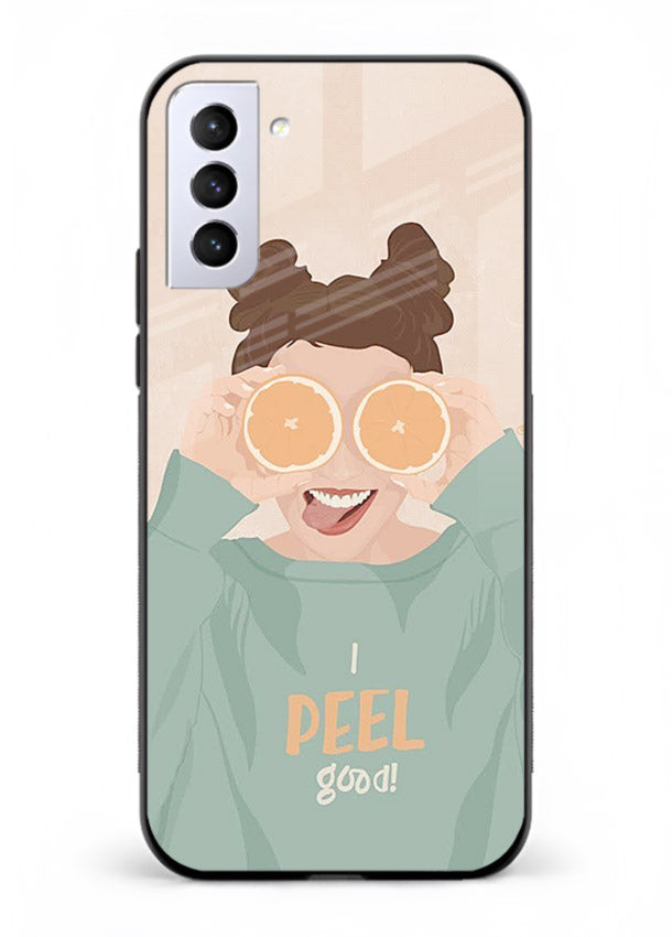 Feel Good Hoodie soft aesthetic artwork Samsung S21 FE glass back cover