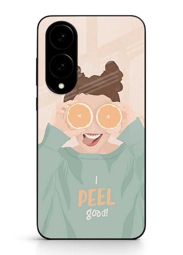 Feel Good Hoodie soft aesthetic artwork Samsung S25 Edge glass back cover