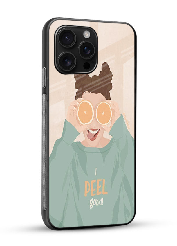 Feel Good Hoodie soft aesthetic artwork glossy vibrant premium glass back cover - Angle Side