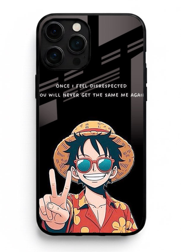 Playful character illustration printed on iphone 15 pro max glass back cover with uplifting tones.