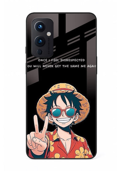 Playful character illustration printed on OnePlus 9 Pro glass back cover with uplifting tones.