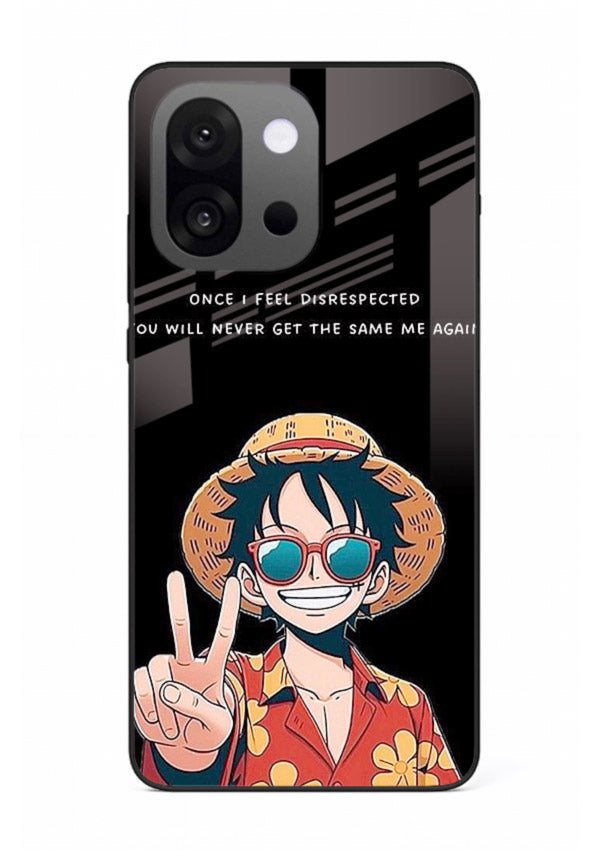 Playful character illustration printed on OnePlus 13s glass back cover with uplifting tones.