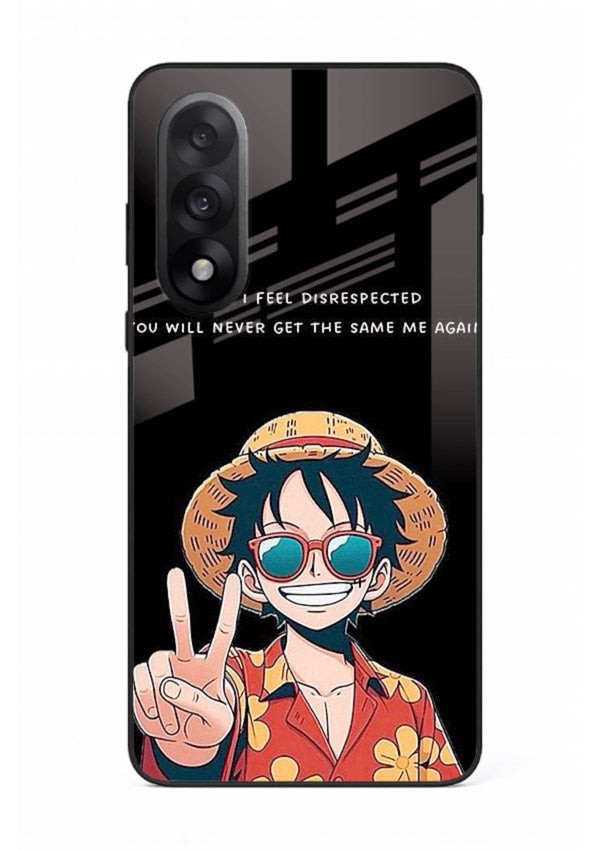 Playful character illustration printed on OnePlus Nord 5 glass back cover with uplifting tones.