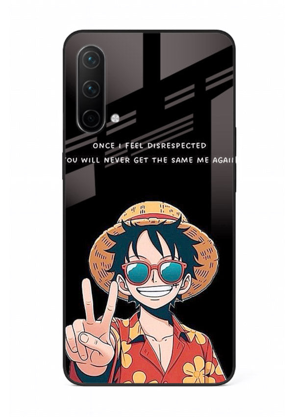 Playful character illustration printed on OnePlus Nord CE 5G glass back cover with uplifting tones.